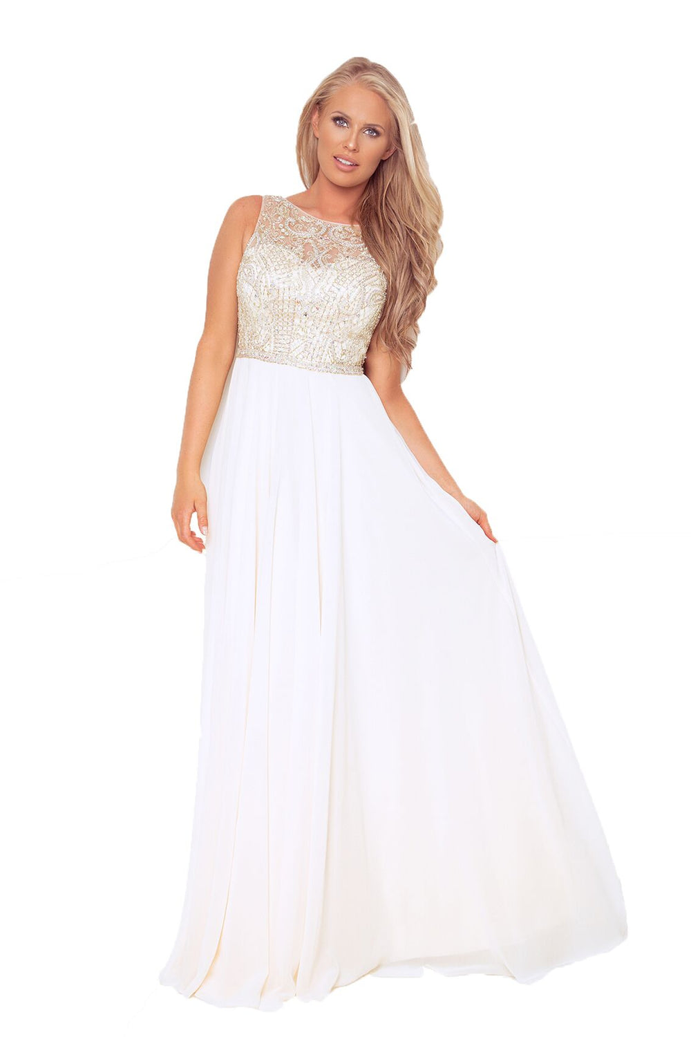 Dynasty 1013026 Prom Dress Cream